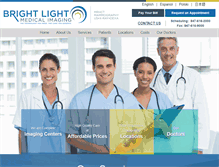 Tablet Screenshot of brightlightradiology.com